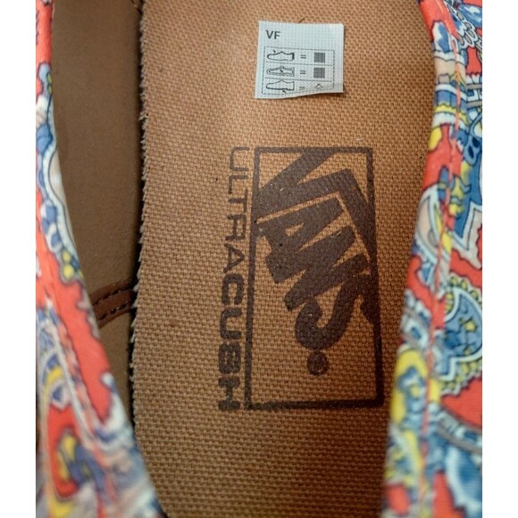 VANS Ultra Cush Paisley Print Men's 8.5/ Women's 10 Low Top Sneakers - Picture 7 of 8